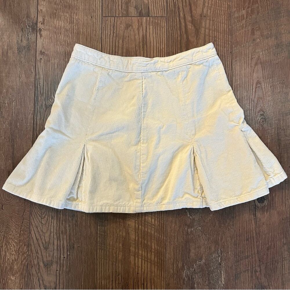 BDG Urban Outfitters Corduroy Mini Skirt Cream Size Medium